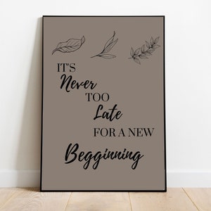 Motivational Abstract Leaf Art, PRINTABLES, Géométrique Brun Brun Beige Décor de salon, Numérique TÉLÉCHARGER Imprimer JPEGS