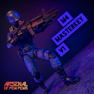 M4 Masterkey V1 - Scales 6” 1/12 3D Resin Printed Action Figure Accessory
