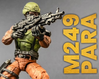 M249 PARA - Scales 6” & 7” 3D Resin Printed Toy