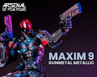 Maxim 9 (Set of 2) [Gunmetal] - Scales 6” 1/12 & 7” 1/10 3D Resin Printed Toy