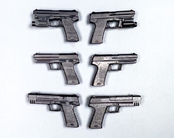 Lot USP (x6) Figurine articulée à l'échelle 1:12 de 6 po., pack de mise à niveau de jouet imprimé en 3D