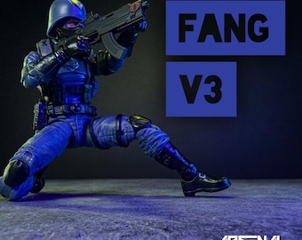 FANG V3 [Black] GI Joe Classified - 6” Scale Resin Printed Action Figure Accessory