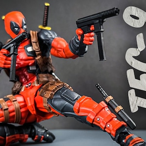 TEC-9 (2x Set) - Waage 6 ”1/12 3D Harz Gedrucktes Spielzeug
