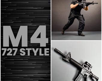 M4 727 Style 1:12 Scale 3D Printed Action Figure Upgrade