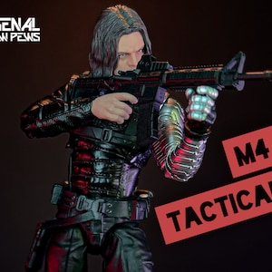 M4 Tactical - Scales 6” 1/12 3D Resin Printed Toy