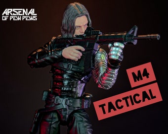 M4 Tactical - Scales 6” 1/12 3D Resin Printed Toy