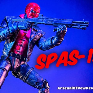 SPAS-12　ナーフ アームレストフォールディングストック付き ナーフ系】排莢式スパス12のサイズがちょっと小さかった