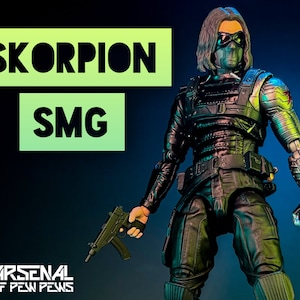 Skorpion SMG - Scales 6” 1/12 3D Resin Printed Toy