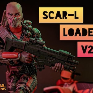 SCAR-L Loaded V2 - Scales 6” 1/12 3D Resin Printed Toy