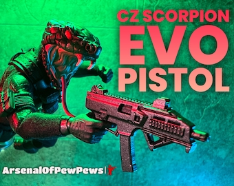 CZ Scorpion Evo Action Figure Accessory - Scales 6” 1/12 3D Resin Printed Toy