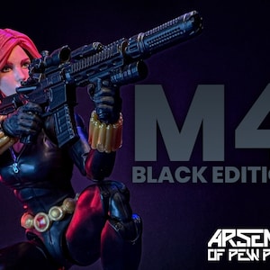 M4 Black Edition - Scales 6” 1/12 3D Resin Printed Toy