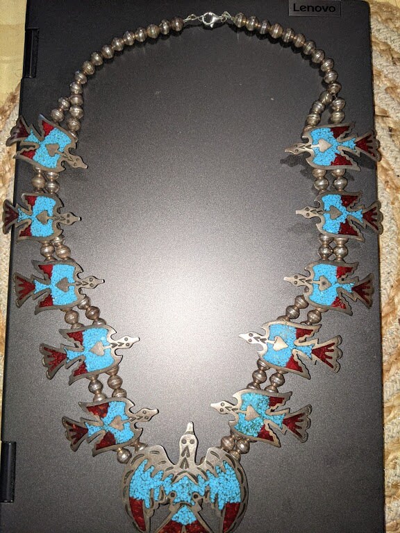 Native American Jewelry, Silver Waterbird, Peyote Bird, Vintage