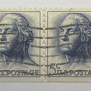 Rare Stamps- 1962 USA 5cent stamp- George Washington pair of stamps.never hinged. - Rare