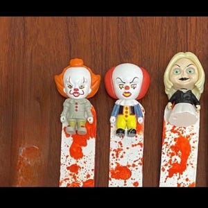 Marque-page horreur peint à la main - Chucky, Freddy Krueger, Jason Voorhees, Pennywise, Leatherface, oeuvre d'art de collection pour fans d'horreur image 16