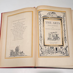 Vintage 1937 World Art Book by Hendrik Willem Van Loon - A Journey Through Human History