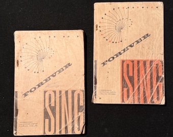 Vintage 'Forever Sing' 1962 Gospel Songbook – Lot of 2 Hymn Books