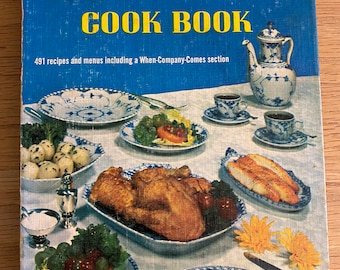 Betty Crocker’s Dinner for Two Cookbook 1958, First Edition, Fourth Printing- Golden Press- Spiral hardcover