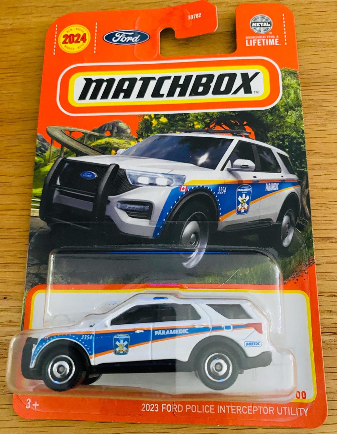 Matchbox Ford Police Interceptor Utility Scala 1:64 – Diecast Bianco E Nero – Edizione 75/125