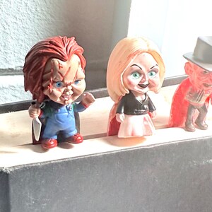 Marque-page horreur peint à la main - Chucky, Freddy Krueger, Jason Voorhees, Pennywise, Leatherface, oeuvre d'art de collection pour fans d'horreur image 3