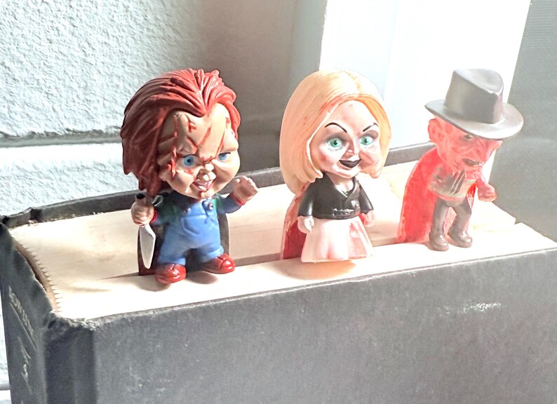 Marque-page horreur peint à la main - Chucky, Freddy Krueger, Jason Voorhees, Pennywise, Leatherface, oeuvre d'art de collection pour fans d'horreur image 3