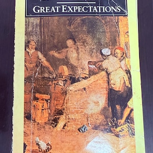 1987 Great Expectations by Charles Dickens, Vintage Penguin Paperback, Reading Copy
