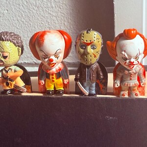 Marque-page horreur peint à la main - Chucky, Freddy Krueger, Jason Voorhees, Pennywise, Leatherface, oeuvre d'art de collection pour fans d'horreur image 4