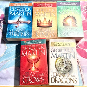 2013 George R.R. Martin A Song of Ice and Fire 5-Book Box Set – Paperback Edition