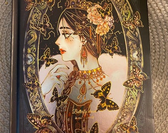 Carnet papillon victorien - Carnet rétro avec pages graphiques