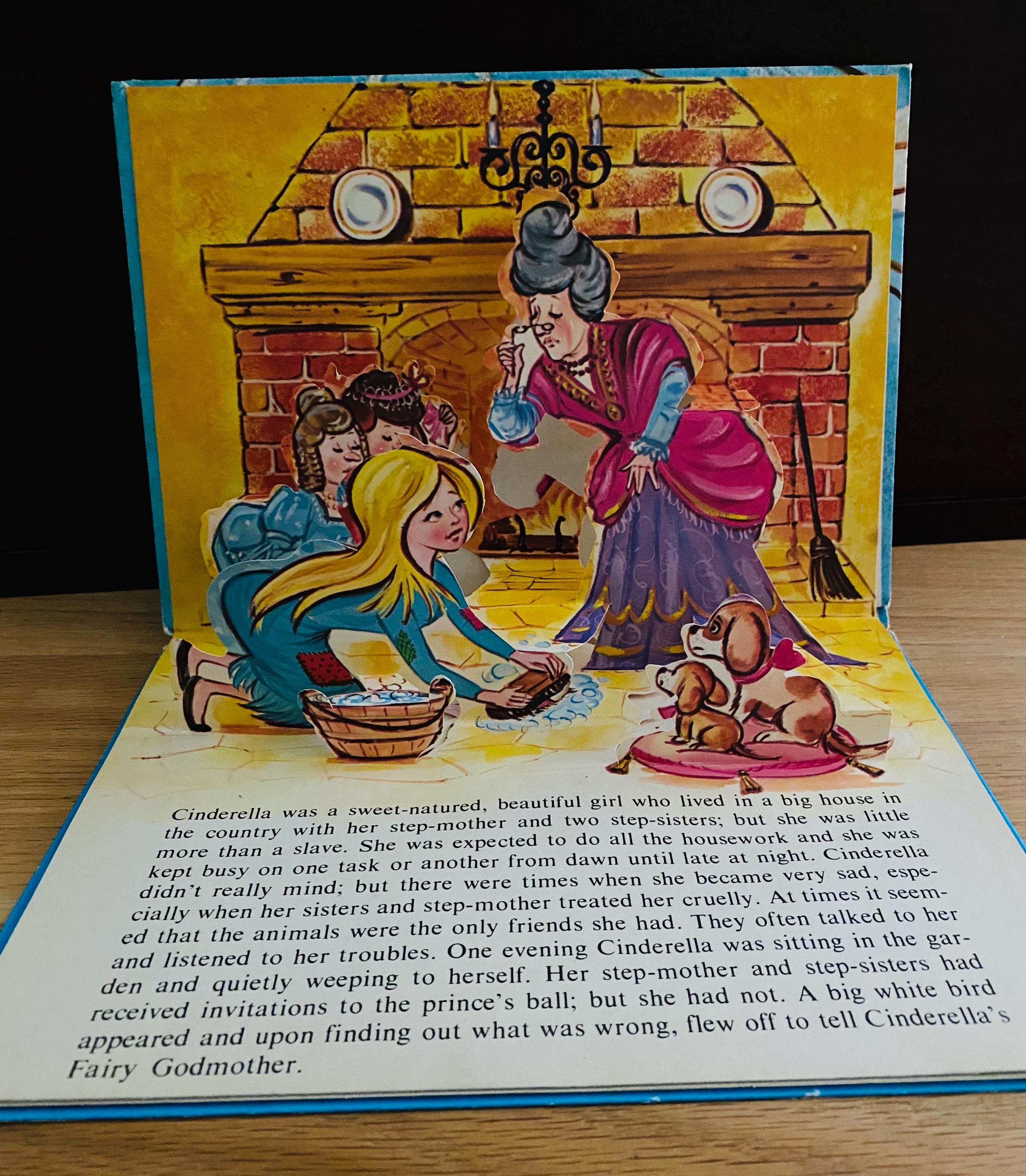 1940年代のヴィンテージ「シンデレラ」ポップアップブック：私の