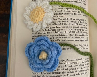 Crochet Flower Bookmark – Handmade Knitted Floral Gift