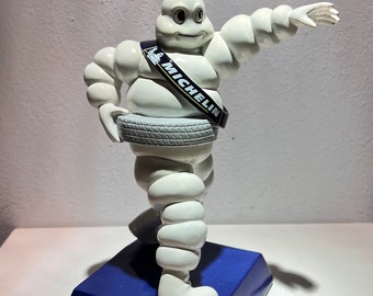 Bibendum Michelin man resin statue