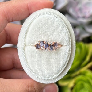 Iolite Ring HIGH QUALITY Iolite Jewelry Purple Crystal Ring For Her Stackable Ring Dainty IOlR1