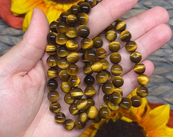 Yellow Tiger Eye Bracelet Yellow Tiger Eye Jewelry Gift for Her BB57