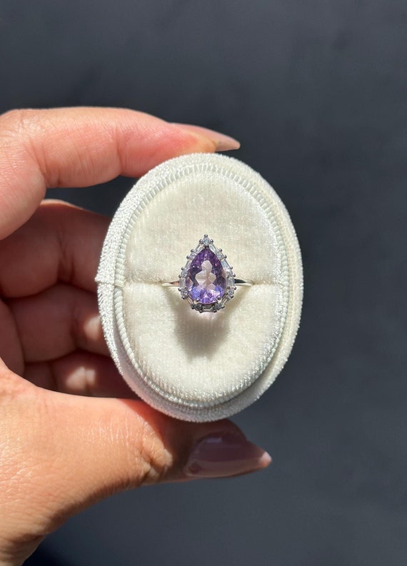 Amethyst Ring HIGH QUALITY Amethyst Ring Amethyst… - image 1