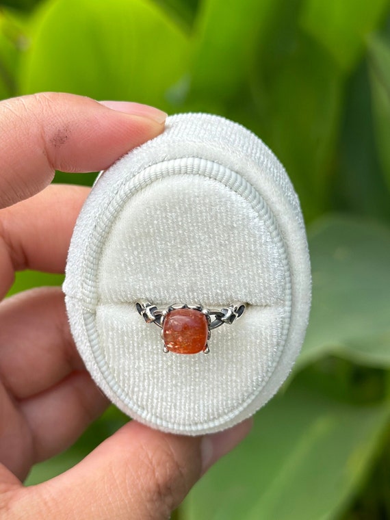Sunstone Ring High Quality Sunstone Ring Orange J… - image 7