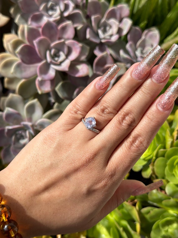 Lavender Moon Quartz Ring ADJUSTABLE Ring LMQ Rin… - image 2