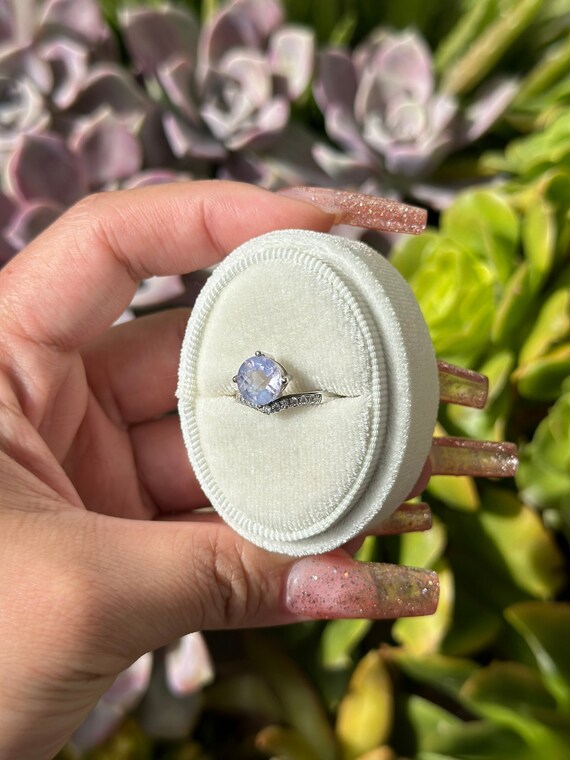 Lavender Moon Quartz Ring ADJUSTABLE Ring LMQ Rin… - image 1