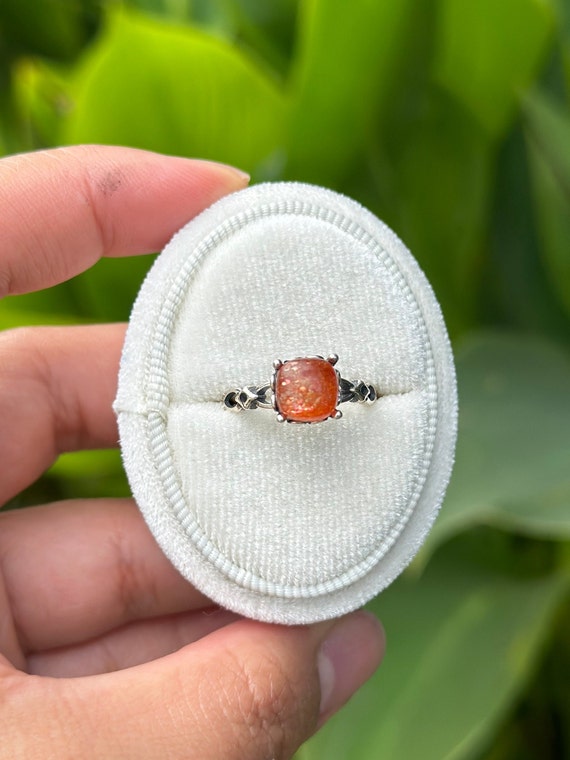 Sunstone Ring High Quality Sunstone Ring Orange J… - image 4