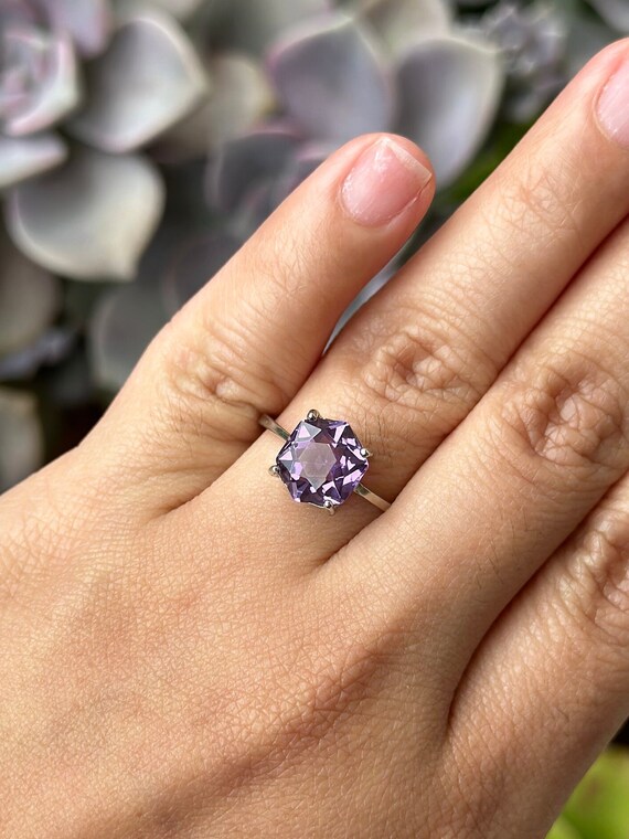 Amethyst Ring HIGH QUALITY Amethyst Ring Amethyst… - image 2