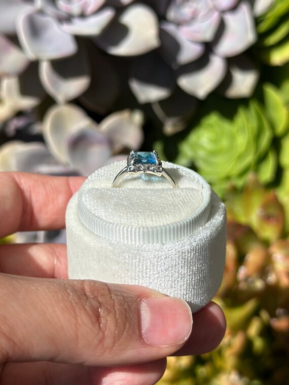 Blue Topaz Ring HIGH QUALITY Blue Topaz Jewelry B… - image 8