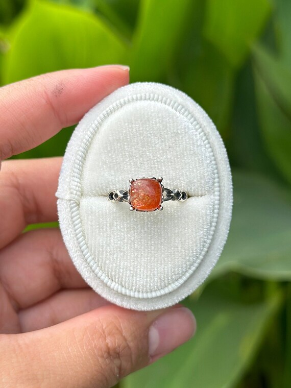 Sunstone Ring High Quality Sunstone Ring Orange J… - image 1