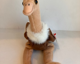 TY Beanie Baby Stretch The Ostrich 1997