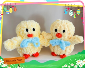 Handgestricktes Baby Küken | Fingergestricktes Tier Plüschtier | Plüschtier auf dem Bauernhof | Ostern Küken Plüschtier | Youtube Tutorial Video