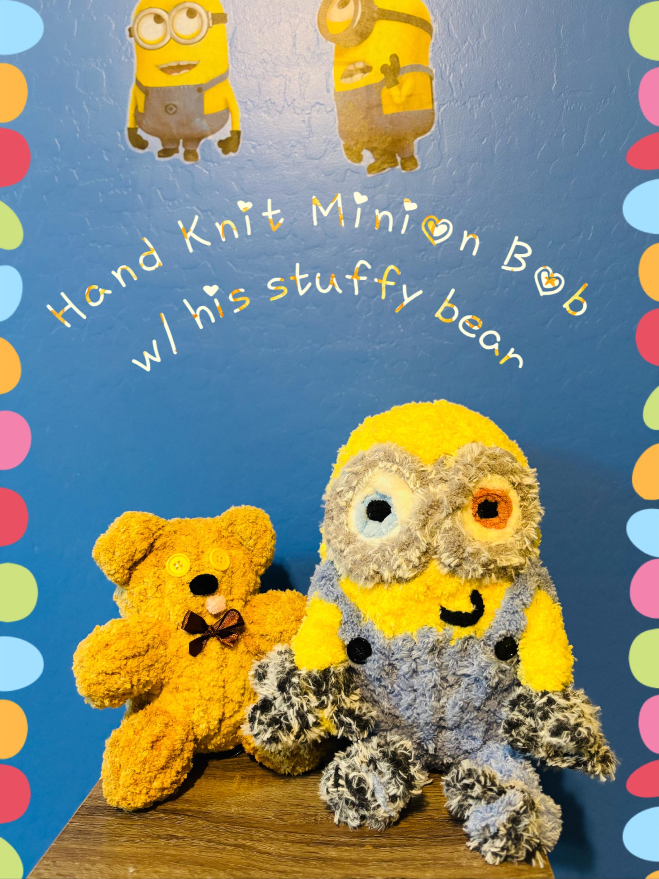 Hand Knit a Chunky Minion | Minion Plushie | Chunky Hand Knitting
