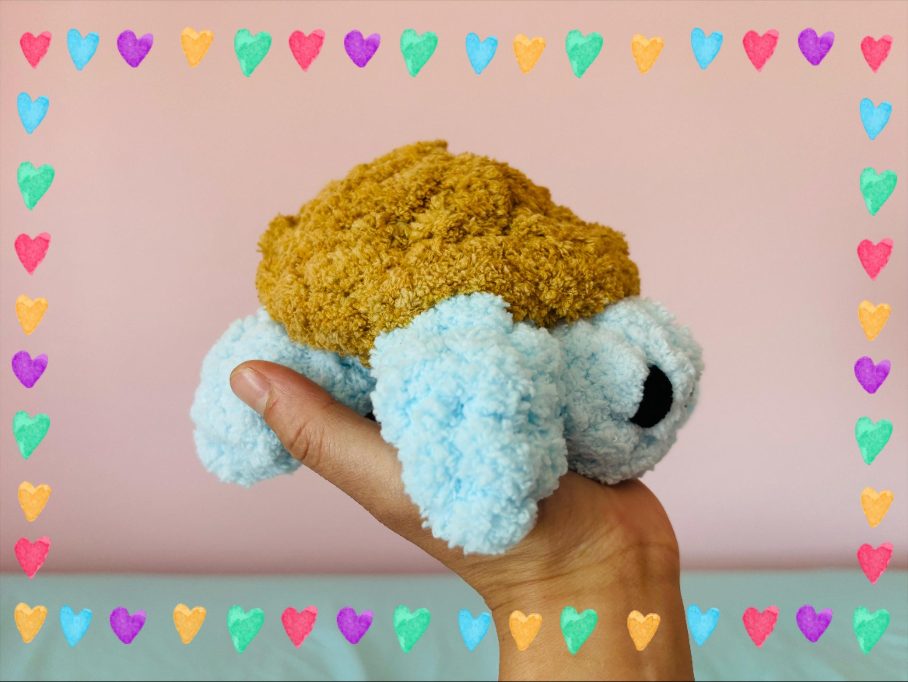 Chunky Hand Knit a Sea Turtle | Snuggle the Sea Turtle | Finger 