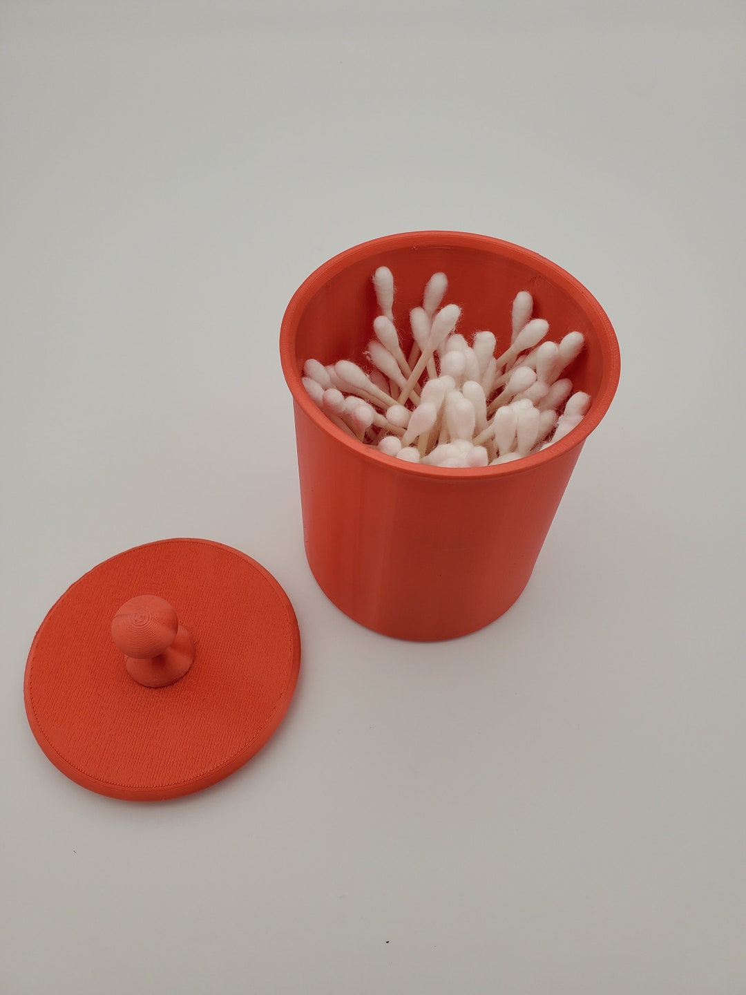 Qtip Container for the Bathroom Makeup Organizer Qtip Vase Etsy