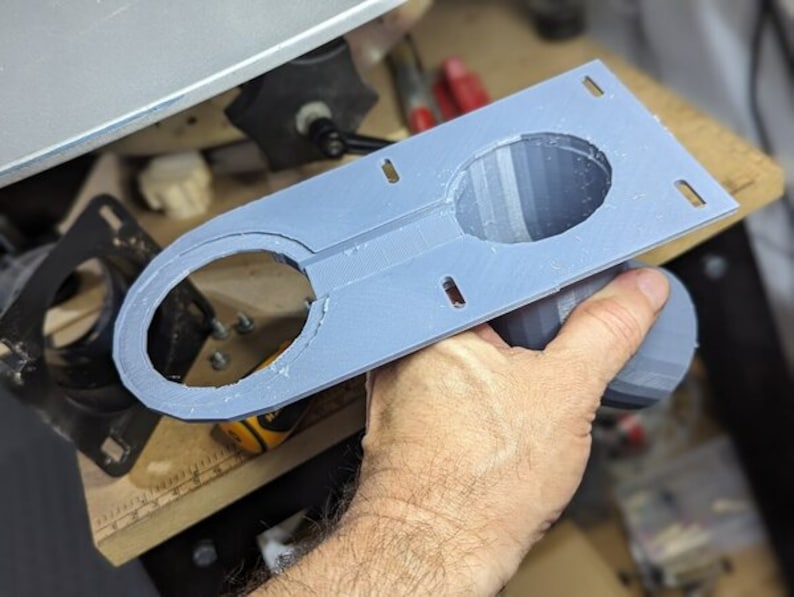 3d printed Scrollsaw dust collection port King industrial image 6