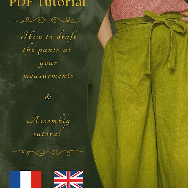 George Pants PDF Tutorial (FR/EN) - Beginner friendly adjustable pants