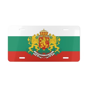 Bulgarische Flagge Aluminium Waschtisch - Vaterländisches Autozubehör