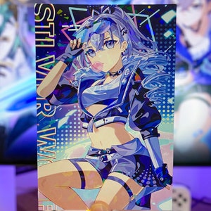 Honkai Star Rail Silver Wolf 4&quot;x6&quot; Holographic Mini Print